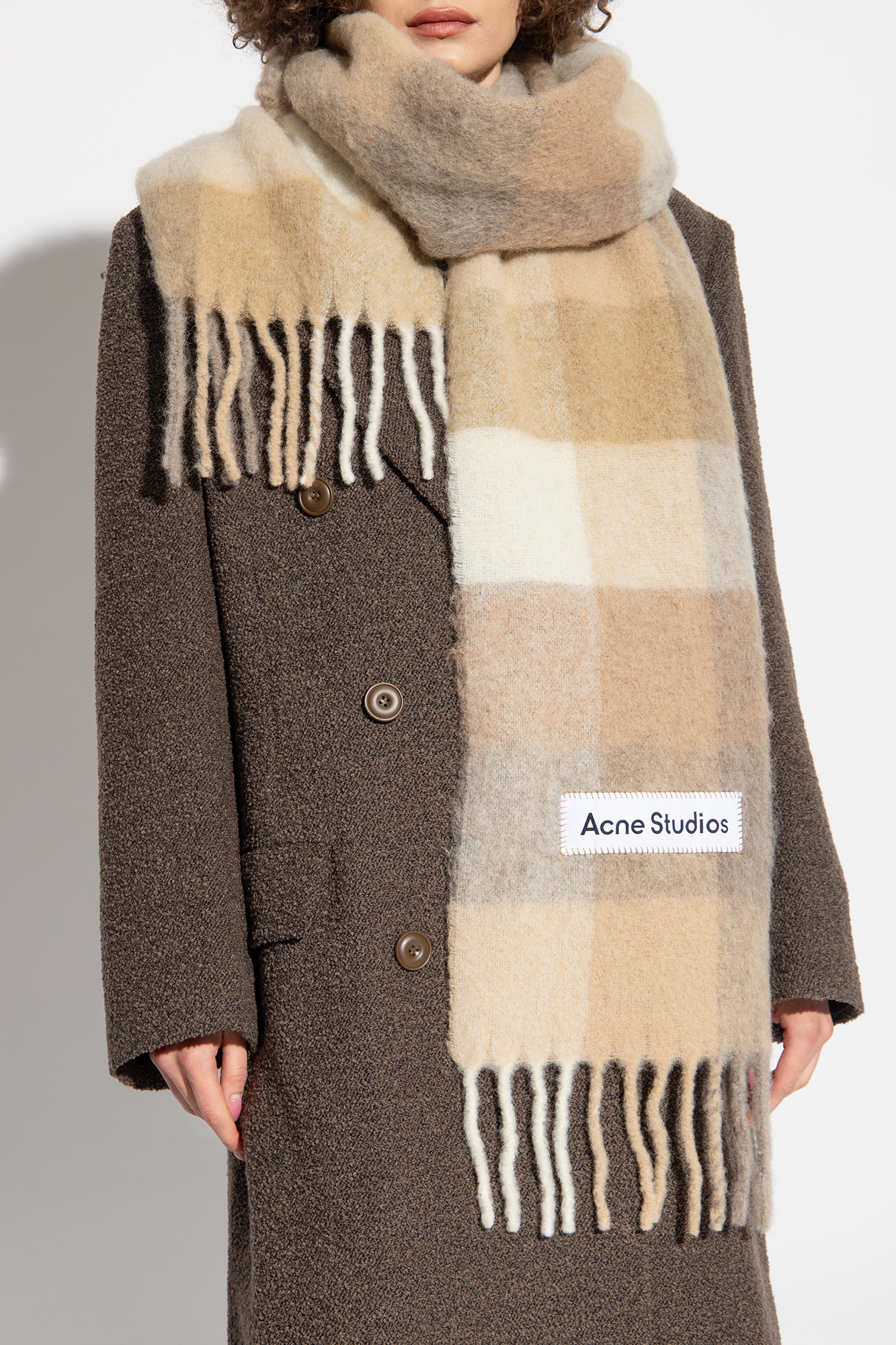 Beige Wool scarf Acne Studios - SchaferandweinerShops Gambia